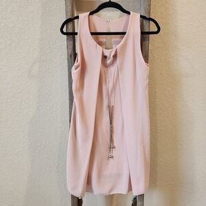 Women's Stylish Pink Flowy Dress